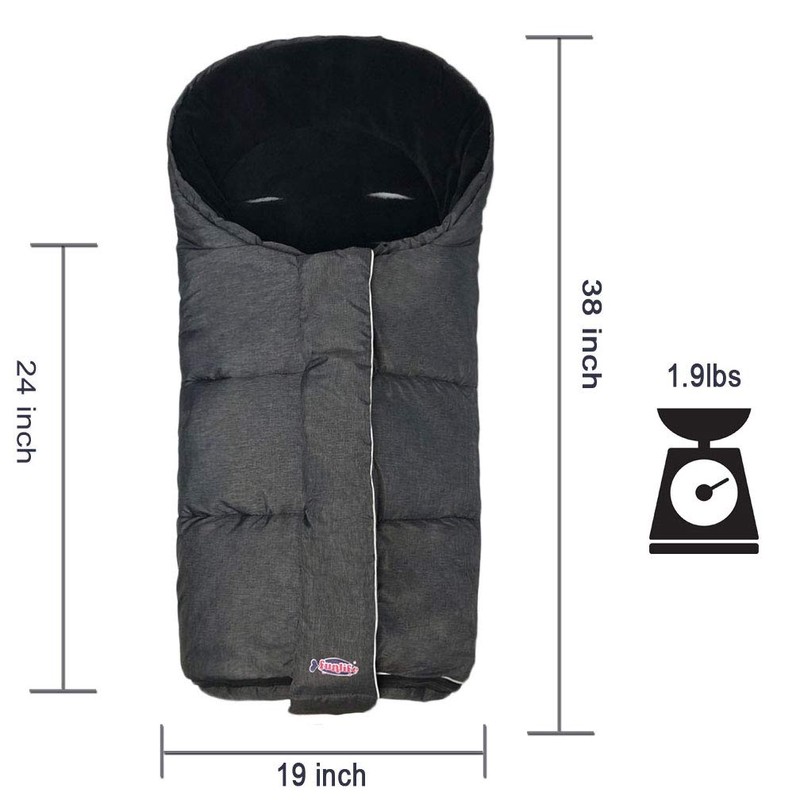 German Designed Winter Tour Waterproof Stroller Footmuff,Width Adjustable Design Fits