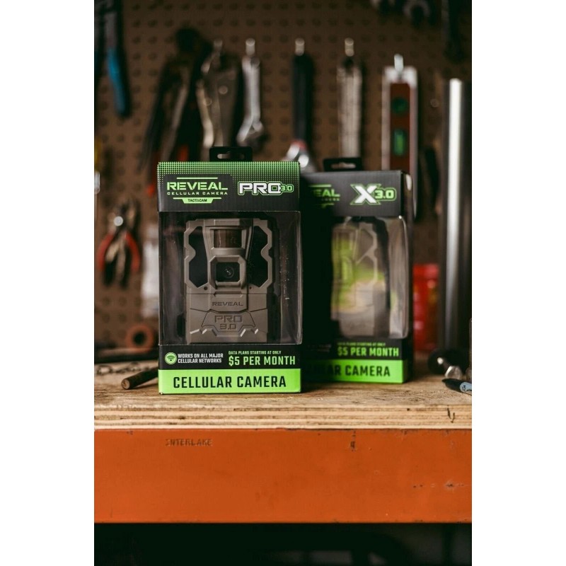 TACTACAM Reveal Pro 3.0 Cellular Trail Camera - Multi-Cellular Network,