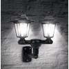 Ideaworks 3-in-1 Solar Lamp Post Light, Plastic, Black