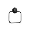 Croydex Stick 'n' Lock Towel Ring, Matt Black