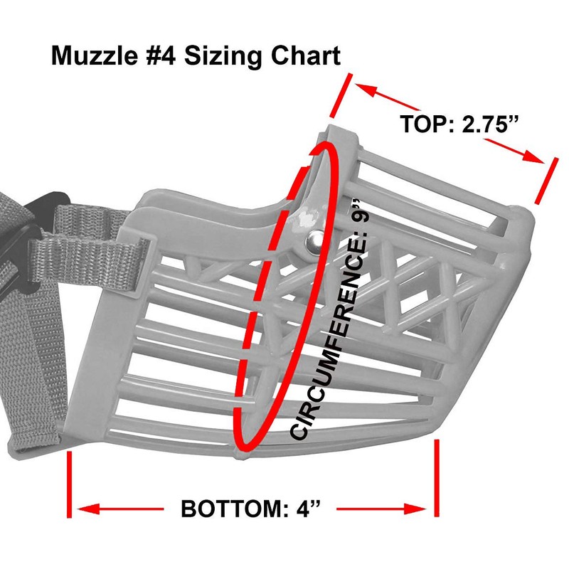 Dogs My Love Plastic Dog Basket Muzzle Beige 7 Sizes