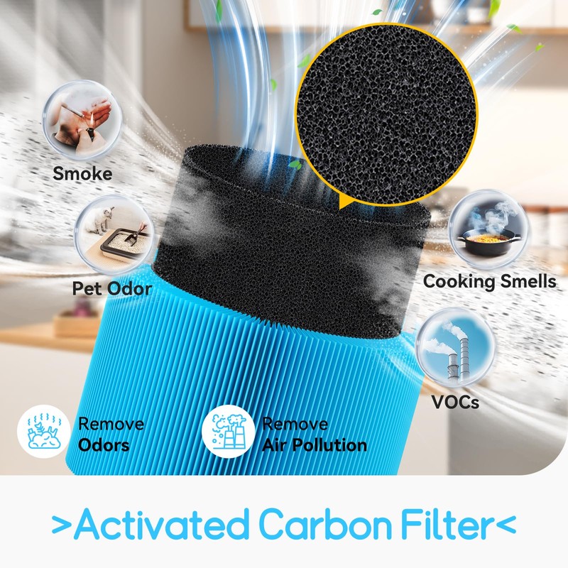 Togameoy Blue Pure 211i Max AllergenBlock Filter Replacement Compatible with