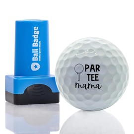 HODL 21 Ball Badge Golf Ball Stamp – Self-Inking Golf Marker, Quick-Dry & Waterproof – No Leaks, No Messy Refills – Durable, Reusable Golf Ball Stamper Golfing Gift & Accessory (Par Tee Mama)