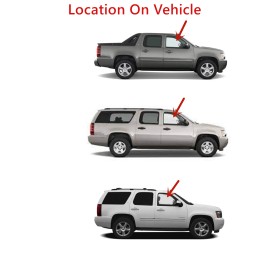 NAGD Fits 07-11 Tahoe Suburban Avalanche Passenger Right Side Front Door Window Glass