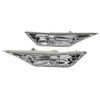 SecosAutoparts CLEAR SIDE MARKER LAMP TURN SIGNAL LIGHT W/LED BULBS