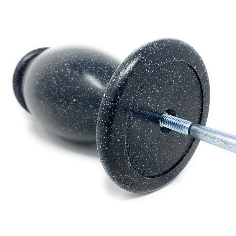 OPTIMUM Memorial Cemetery Flower Vase - Plastic (Blacker Granite) with