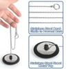 2 Pack Universal Sink Drain Plug 43mm Black Rubber Stopper
