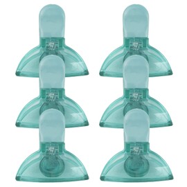 Cook with Color 6 Pc Chip Bag Clips with Magnet, Food Clips, Chip Clips, Small Bag Clips for Food Storage with Air Tight Seal Grip for Bread Bags, Snack Bags and Food Bags - (Teal)