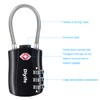 TSA Luggage Locks, [Newest Version][2 Packs] Diyife 3-Digit Security Padlock,