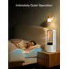 Desk Fan Bladeless, 120° Oscillating Fan Rechargeable, Quiet Fan with