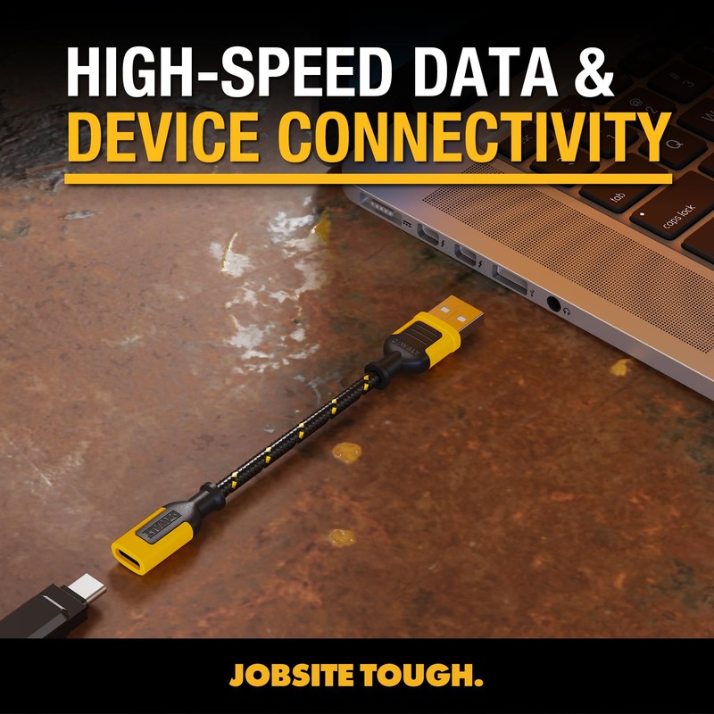 DEWALT USB to USB C Adapter 2 Pack, USB C
