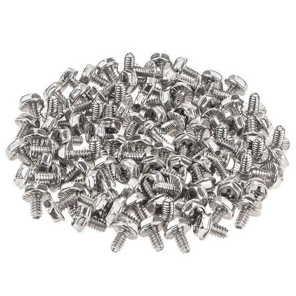 Pack of 100 Hex Screws 6/32 Computer Case Hard Drive