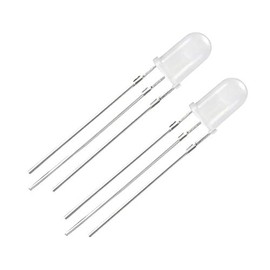 uxcell 20PCS 5mm 3-Pin Dual Bi-Color Diffused Common Cathode LED Diode Light