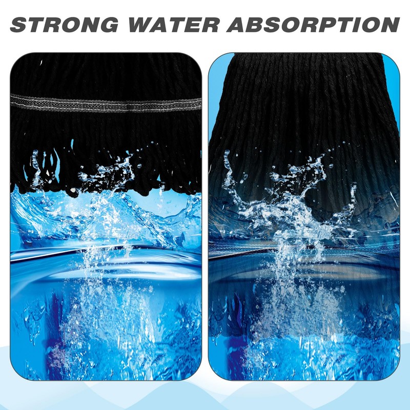 Nuogo 10 Pcs Commercial Mop Head Replacement Floor Cleaning Wet
