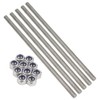 Yeebyee M10 x 250mm 304 Stainless Steel Fully Threaded Rod,