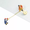 Unbranded Tie Tac Lapel Pin Brooches Planet Gold Plated Spaceman