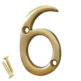 RCH Hardware NO-BR235-50 Brass Number, 2 Inch, Polished Brass