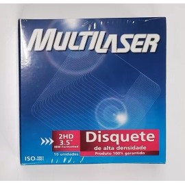 Verbatim Multilaser 3.5" Floppy Disks.  New Sealed 10 Pack 1.44MB diskettes.  DS/HD
