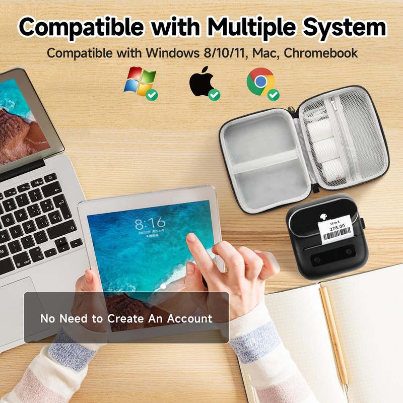 Phomemo Label Maker - M220 Thermal Label Maker Printer, Bluetooth