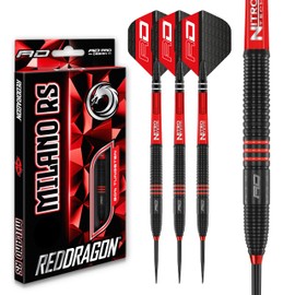 Red Dragon Milano RS 21 g, 22 g, 23 g, 24 g or 26 g Tungsten Darts with Flights and Shafts
