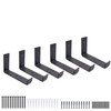 Shelf Brackets 6 Pack Heavy Duty Floating 7.25"L x 6.0"H