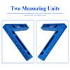 Mocoum Aluminium Alloy 90 Degree Positioning Squares 4.7" x 4.7"(12x12cm)