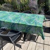 Ragged Rose Cotton Tablecloth for a 6-7 Ft Table -
