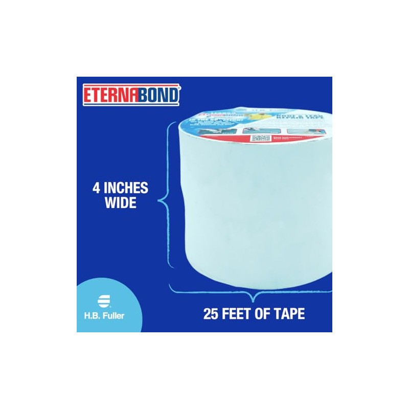 EternaBond RoofSeal White Repair Tape - Durable, Waterproof Sealant