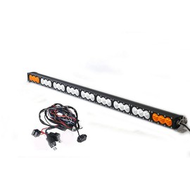 48 Inch 270w Amber White Led Light Bar Off-Road Single Row Combo Beam Dual Color Driving Light Bar for SUV ATV Truck Boat