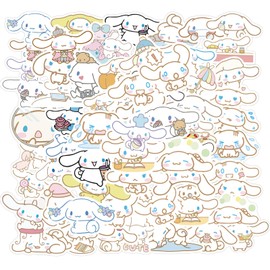 50pcs Cinnamoroll Stickers Pack Cute Stickers for Kids Teens Adults Waterproof Vinyl Decals Japanese Anime Stickers for Water Bottles Scrapbook Laptop journaling (Dog)
