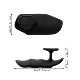 1 Pair of Men's and Women's Pull-Up Grips Grip Aids for Strength Sports Fit Grip Non-Slip Gym Grips for Weightlifters Strength Training Bodybuilding Shoulder Lifting Barbell Rows (Black)