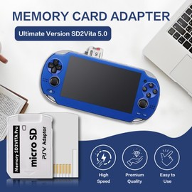 SD2Vita 6.0 Memory Card Adapter for Handheld Gaming Console Models 1000/2000 & TV Unit – High-Capacity PSVSD Micro SD Adapter Supporting Modded Firmware 3.65 Setups for Expanded Game and Media Storage