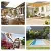 LEcylankEr Awning, Balcony, Triangular, Rectangular, Waterproof Awning Fabric, Awning, UV
