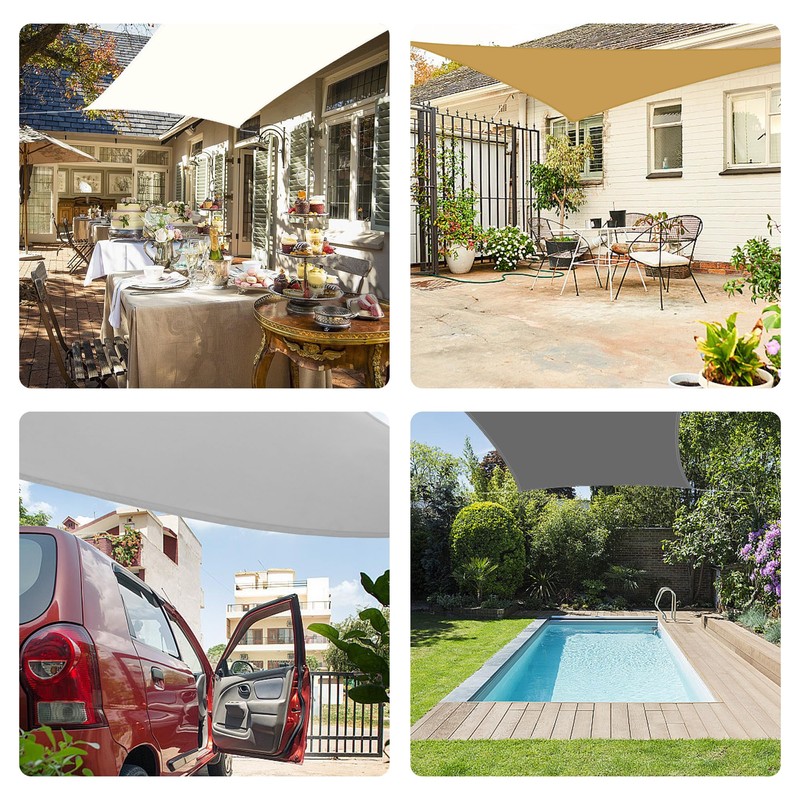 LEcylankEr Awning, Balcony, Triangular, Rectangular, Waterproof Awning Fabric, Awning, UV
