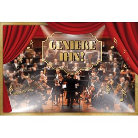 Bentino Birthday Card XL with Music - DIN A4 Set with Envelope - Plays Classical Music - Great HiFi Sound Quality - High Quality Greeting Card from the “Great Cards” Series (German Language)