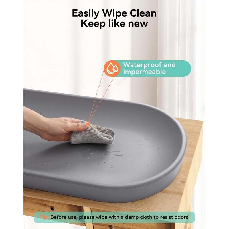 COMOMY Baby Changing Pad for Dresser - Wipeable Changing Pad