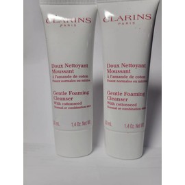 2-PACK CLARINS Gentle Foaming Cleanser With Cottonseed 1.4 Oz NWOB
