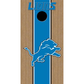 Tower Decals Laminated Detriot Lions Wood Look Cornhole Board Vinyl Wraps