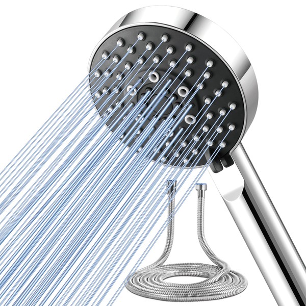 Magichome Shower Head Water-Saving with Hose 2 m, with 5
