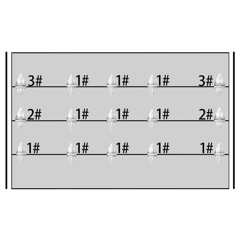 15 Pcs Garage Door Hinges Kits for 7' Height Garage