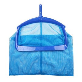 Pool Stomach Heavy-Duty Pool Skimmer Net & Leaf Rake with Extra-Deep Reusable Fine Mesh Bag - Professional Pool Cleaning Tool (Blue, Model 1209)