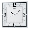 SEIKO Lanvin Non Ticking Wall Clock, White, 11 Inch
