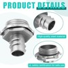 Relaxweex 50 Pack 3/8" Flex Screw-in Connector Metal-clad Cable Connectors