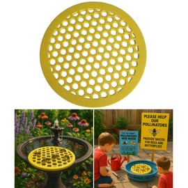 10 Pack Bee Watering Station for Garden - Pollinator Bee Bath Floating Bee Island - Butterfly Bee Feeders for Outdoors Outside