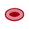 G.E.T. OB-734-R Oval Serving/Bread Basket, 8" x 5.5", Red (Pack