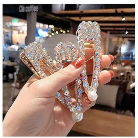 Wind Currents Hairpin Hair Clip, Korean Style Pearl Hair Pinch Fastener, Hair Accessory, Milbar, Drill, Cute, Stylish, For Women, Birthday Gift, 2 Pieces