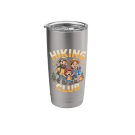 Hiking Club Family – Fun Outdoor Adventure Tee Stainless Steel Insulated Tumbler