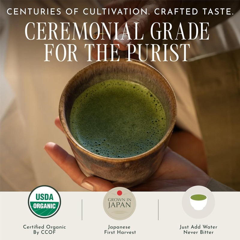 Té verde Polvo Orgánico Matcha Grado Ceremonial 30g