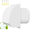 8 Inch Steel Hooded Dryer Cover with Screen and Backdraft