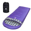 GEERTOP Flannel Sleeping Bag for Adults Backpacking Lightweight Waterproof Cold